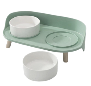 Open image in slideshow, Best Pet Bowl Stand - Functional Art for Modern Homes - Vanilla Bean
