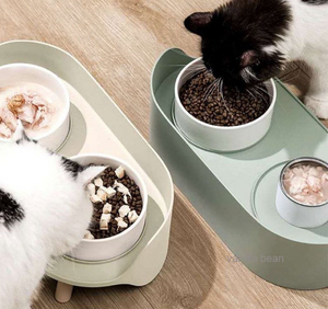 Best Pet Bowl Stand - Functional Art for Modern Homes - Vanilla Bean
