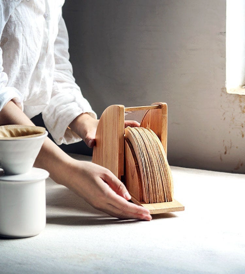 Best Coffee Filter Box - Functional Art for Modern Homes - Vanilla Bean