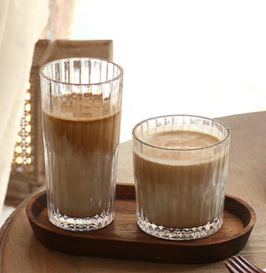 Textured Glass Cup