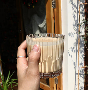 Textured Glass Cup