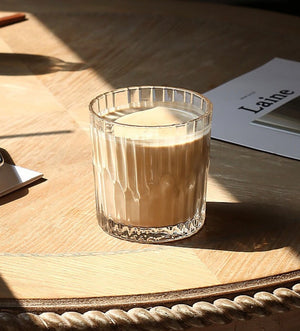 Textured Glass Cup