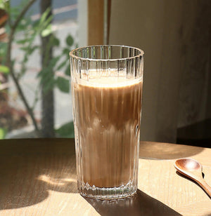 Textured Glass Cup